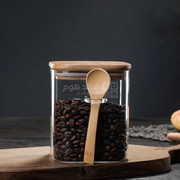 مرتبان زجاج 10*10*10سم مع معلقة Q17/26