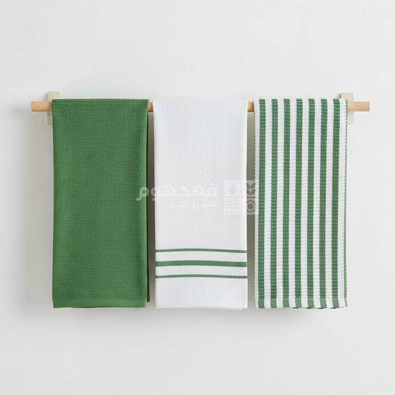طقم بشاكير مطبخ 3 قطع 45*70 سم GREEN