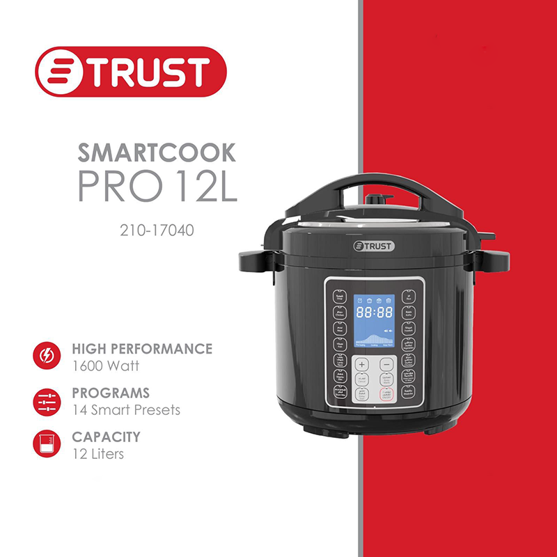 طنجرة ضغط كهربائية ترست 12 لتر / 1600W
