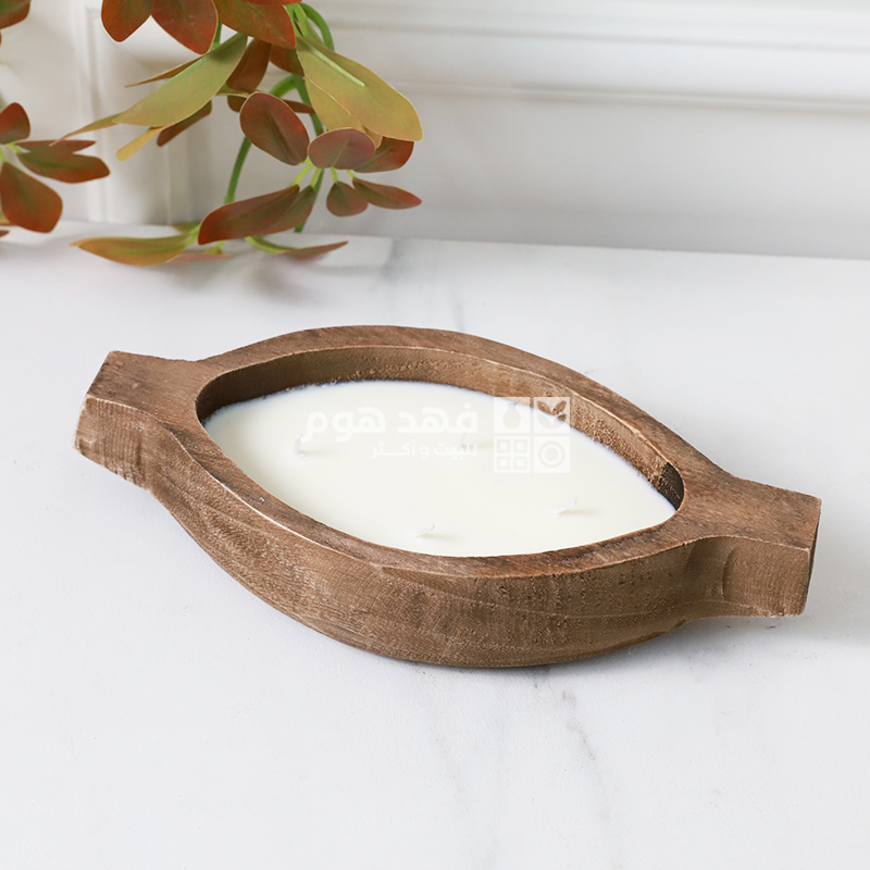 شمعة خشب قارب 26*12 سم AB 253