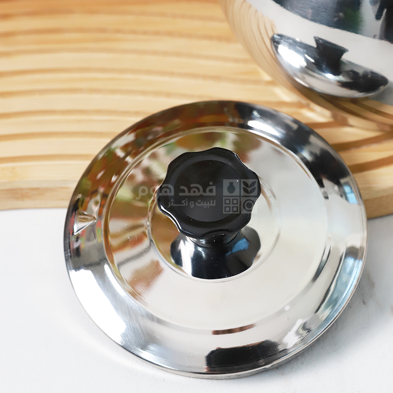 ابريق شاي ستانلس ستيل 1.5 لتر يد عظم اسود 1/21