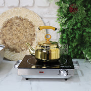 ابريق شاي 1.5 لتر HOME LIFE ذهبي