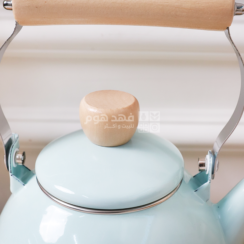 ابريق شاي 1.5 لتر زينكو ازرق يد خشب 56/23