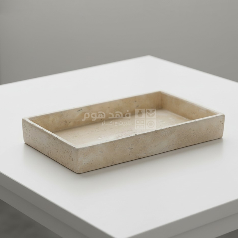 صينية جبص مستطيل 30*20 سم بيج 10/32