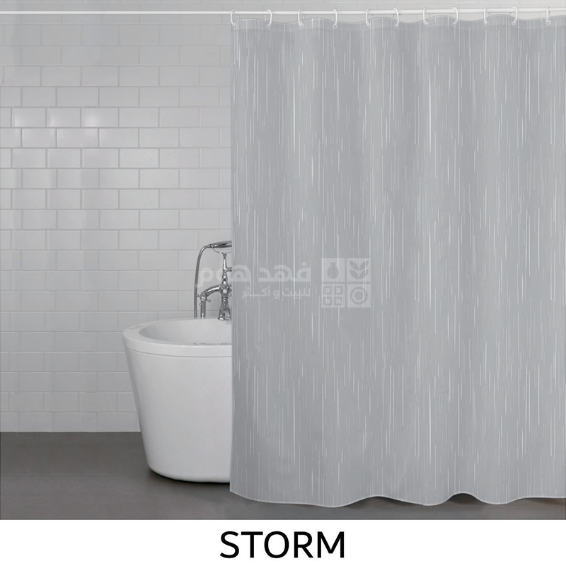 ستارة حمام طبقة STORM GREY SHOWER 180*200CM