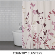 ستارة حمام طبقة COUNTRY CLUSTERS PURPLE SHOWER 180*200CM