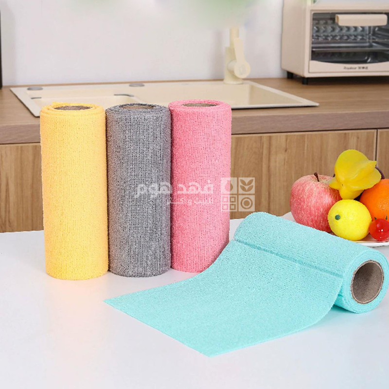 رول فوط غبرة 20 قطعة مايكرو فايبر ملون 25*25 سم D23-3
