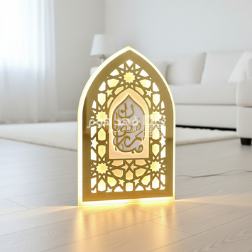 ستاند محراب رمضان مبارك فوم مضيء 92*60 سم