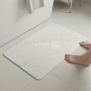 دعسة حمام حجرية فائقة الامتصاص 39*60 سم MARBLE WHITE