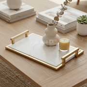 صينية مستطيل رخام 5*23*36 سم SHIFT GOLD DECTRAY