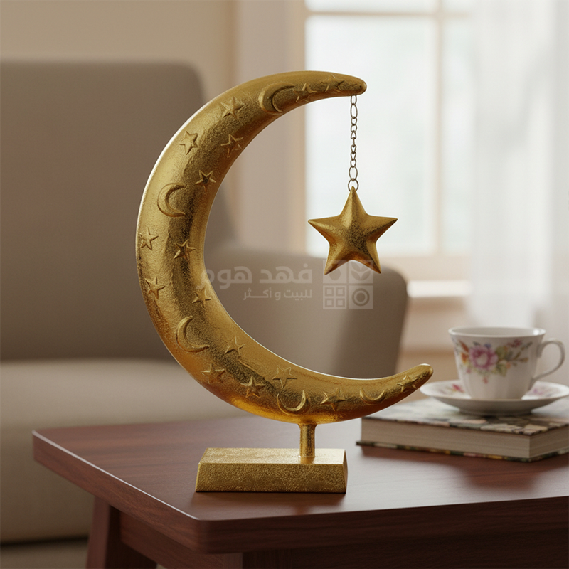 تحفة شكل هلال رمضان + نجمة 39سم