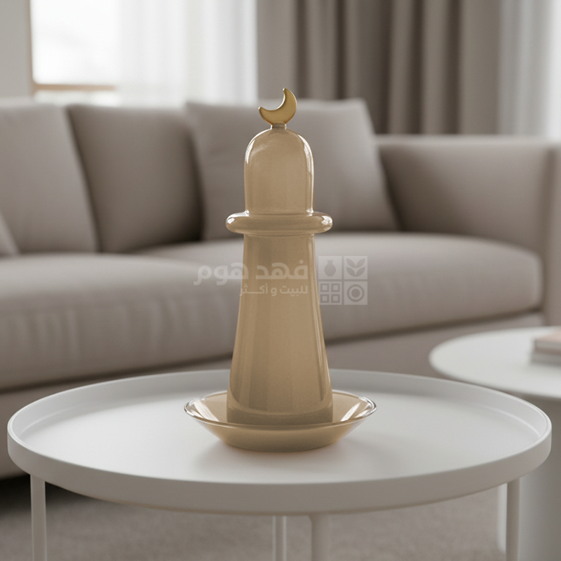 مأذنة رمضانية زجاج موكا 22 سم