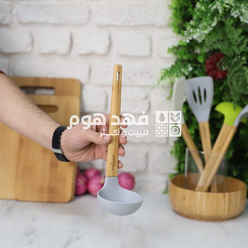 كفكير عادي سلكون يد خشب بامبو 6699/3