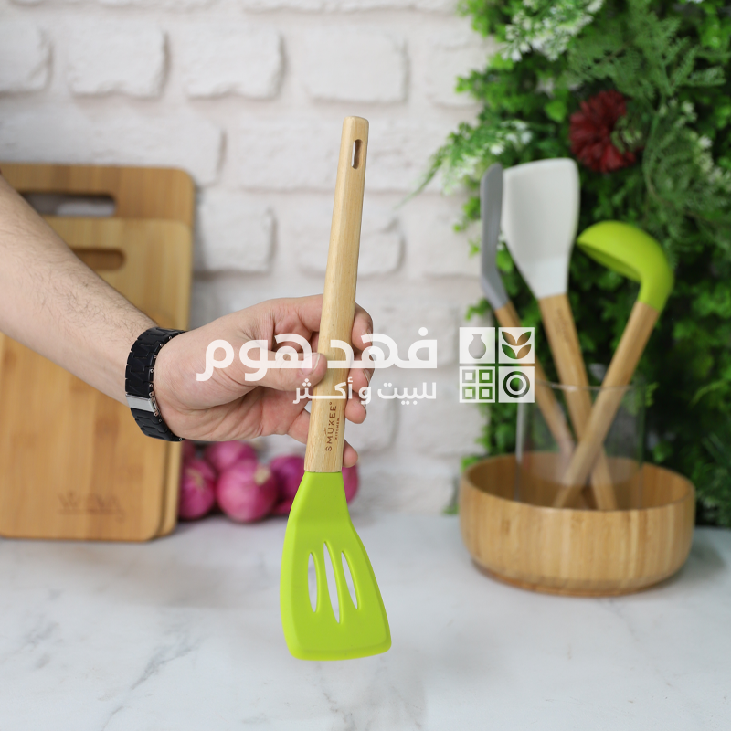 كفكير كفتة مخرم سلكون يد خشب بامبو 6699/2