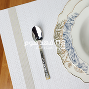 طقم معالق صغير نقشة مع حز ذهبي 2/FH1/10