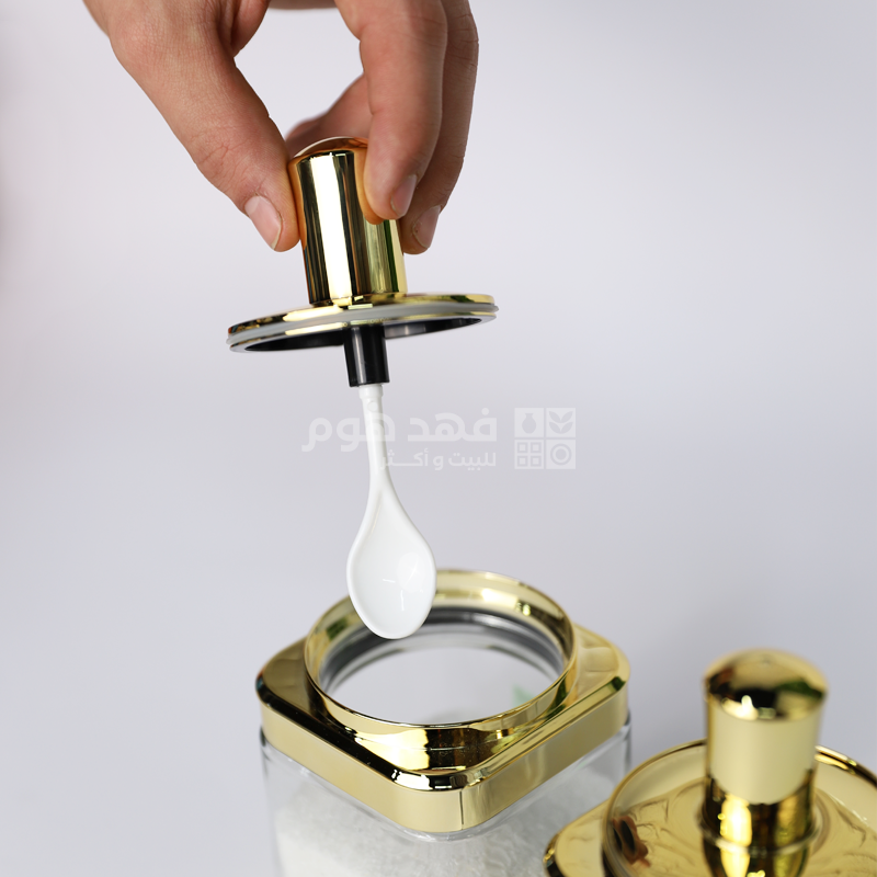 طقم مرتبان 2 قطعة مع معلقة A4/10