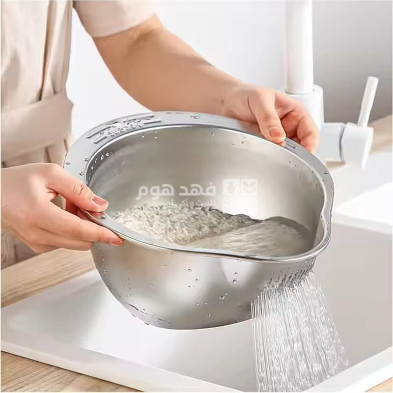 جاط صفاية رز مع زاوية ستانلس ستيل 033B/14