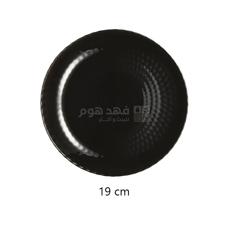 Pampille Black, Tempered Dessert Plate 19