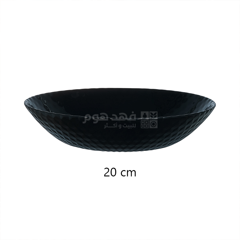 Pampille Black, Tempered Soup Plate 20