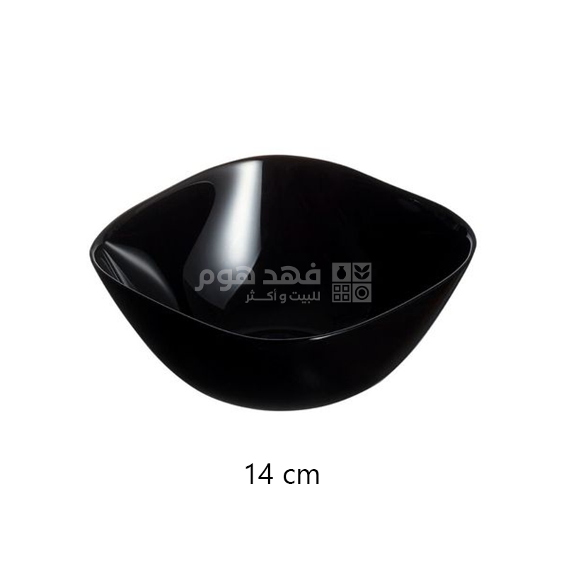 طقم 6 زبادي اسود مربع