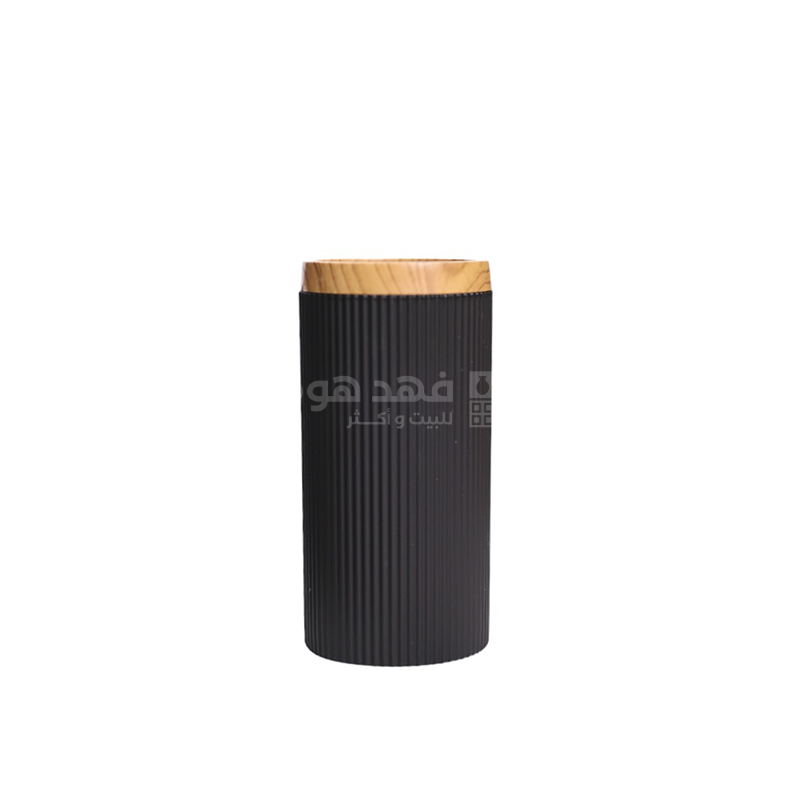 ستاند محارم + سطل حمام 6 قطع اسود