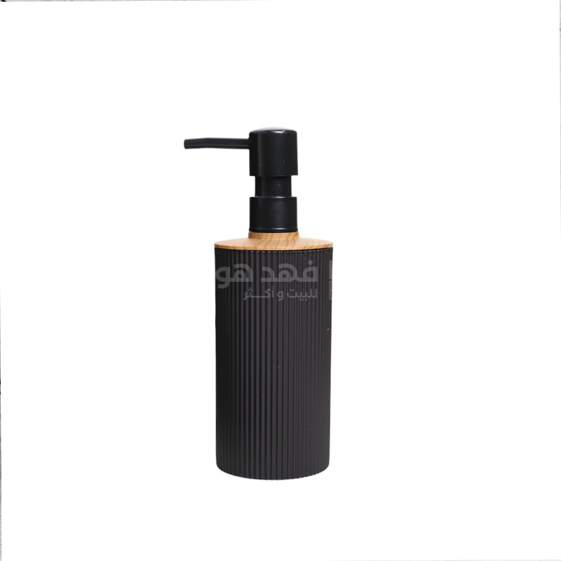 ستاند محارم + سطل حمام 6 قطع اسود