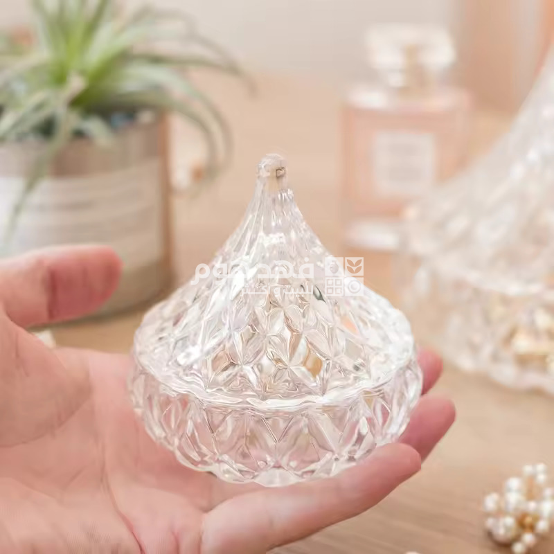 سكرية زجاج مع غطاء BL104/2