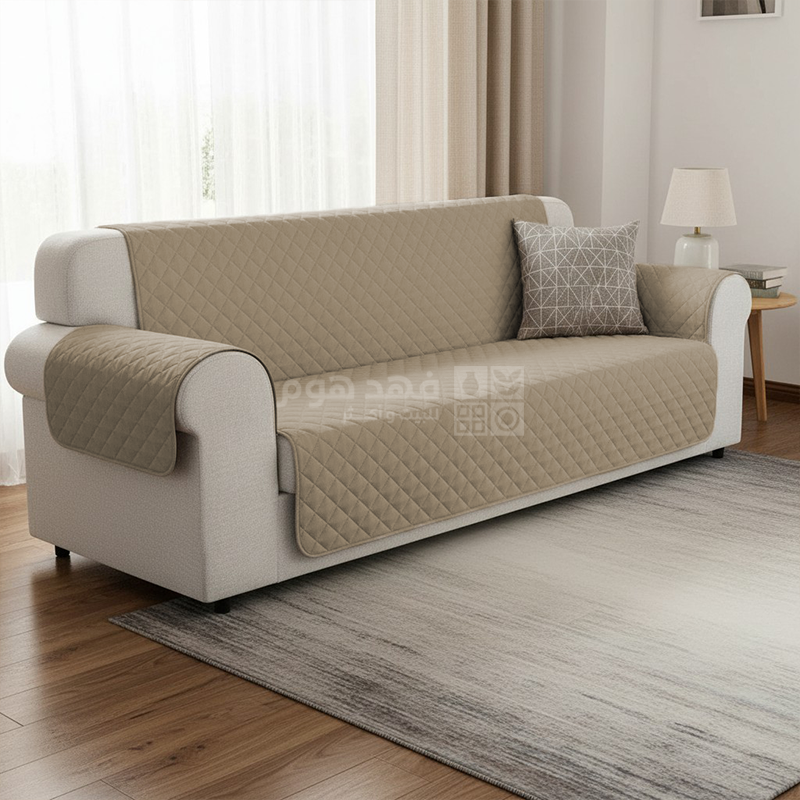 طقم غطاء كنب 7 مقاعد SURE-FIT SOFA COVER TAUPE