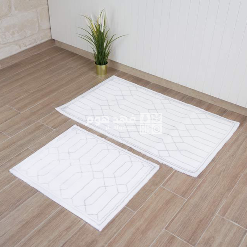 طقم دعسات 2 قطعة 60*100 سم LUXURY MIGE SILVER