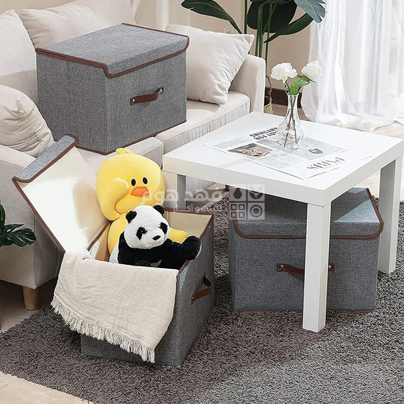 طقم/2 صندوق سكني قماش
