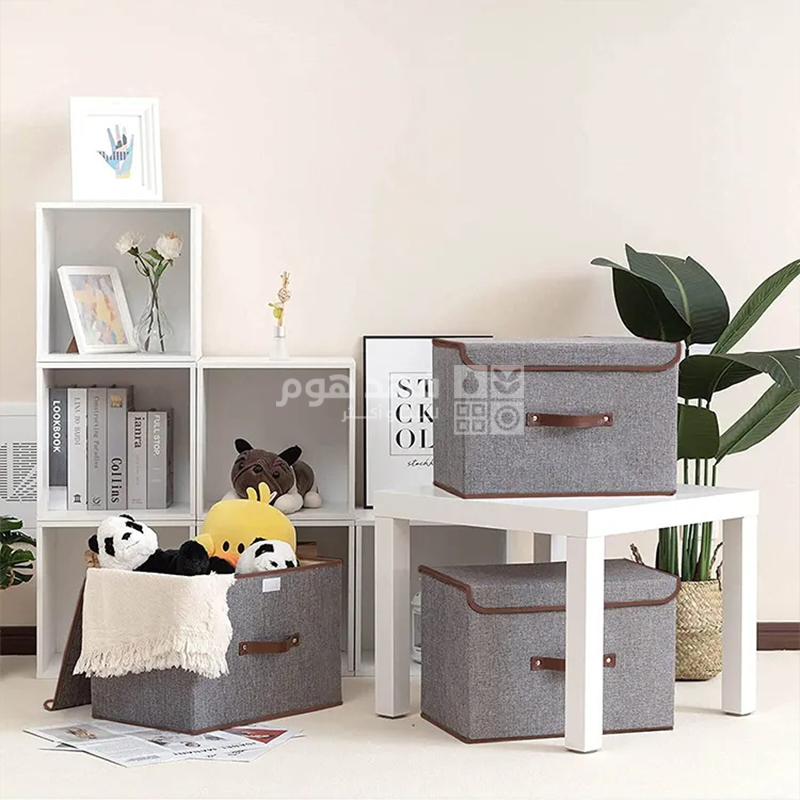 طقم/2 صندوق سكني قماش