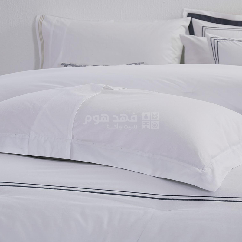 طقم غطاء تخت قطن 8 قطع HOTEL CHARM NAVY KING 260*240