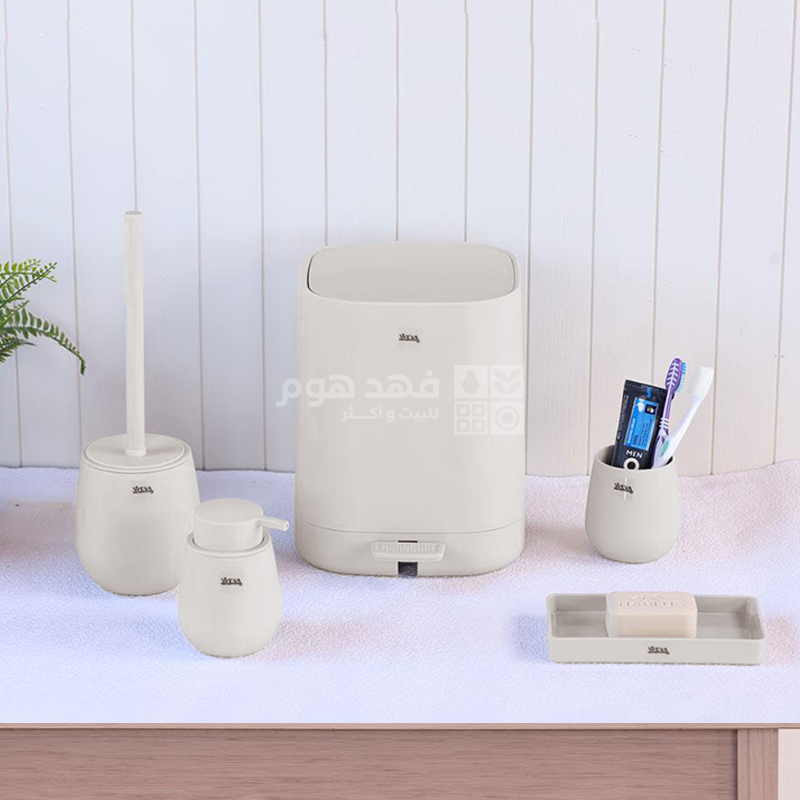 طقم اكسسوارات حمام 5 قطع VIBE BEIGE
