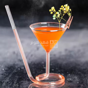 كاسة زجاج مصاصة