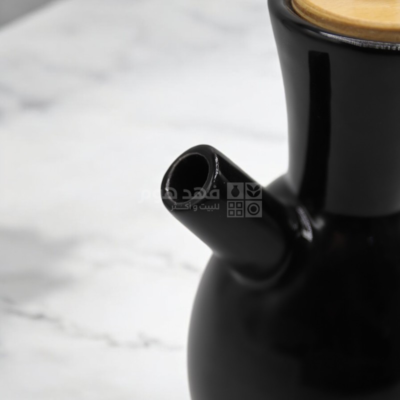 ابريق بورسلان غطء خشب