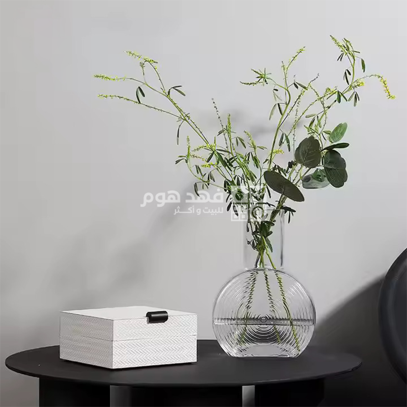فازة زجاج شفاف x17/20
