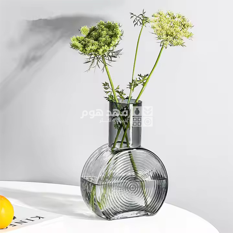 فازة زجاج شفاف x17/19