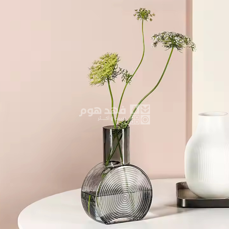 فازة زجاج شفاف x17/19