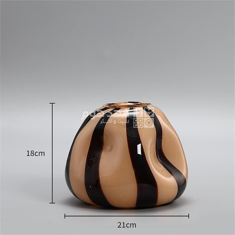 فازة زجاج زهري x17/5