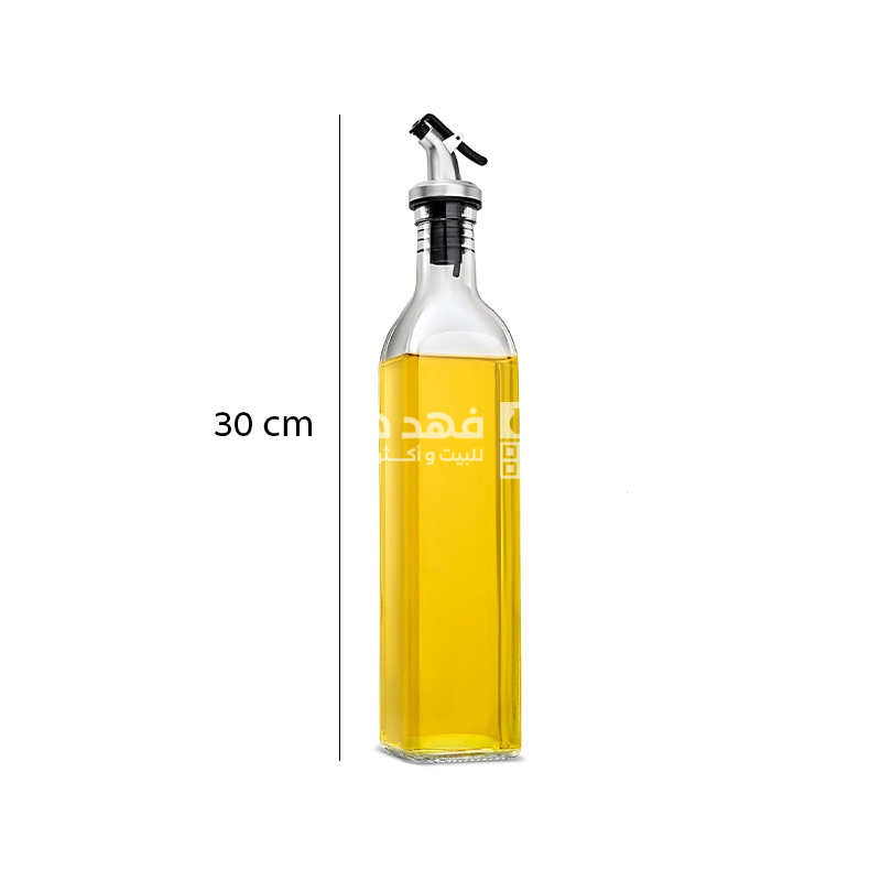 ابريق زيت زجاج مع محقان x5/4