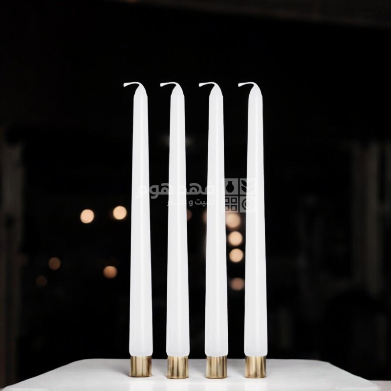 طقم 4 شمعات طويل 24.5 سم x20\8
