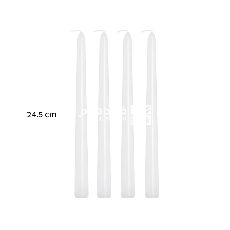 طقم 4 شمعات طويل 24.5 سم x20\8