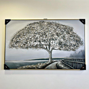 برواز 120*80سم صورة شجرة فضي SM126/7