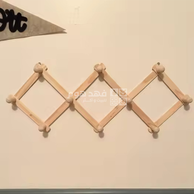 علاقة ملابس 10 عين خشب زكزاك M35-3