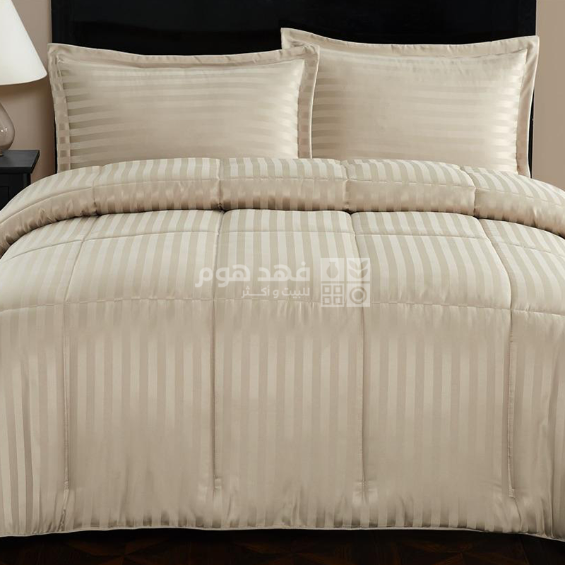طقم غطاء تخت 4 قطع 160*240سم CHIC ULTRASTRIPE SAND TWIN