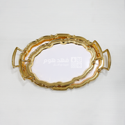 طقم/2 صواني تقديم مذهب 5213
