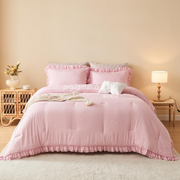طقم غطاء تخت ميكروفيبر 5 قطع KIDS ZONE MARY PINK 180*230 TWIN