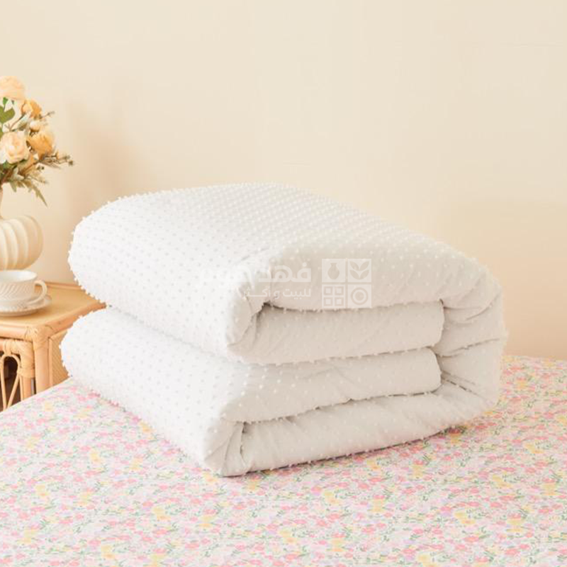 طقم غطاء تخت ميكروفيبر 5 قطع KIDS ZONE MARY WHITE 180*230 TWIN
