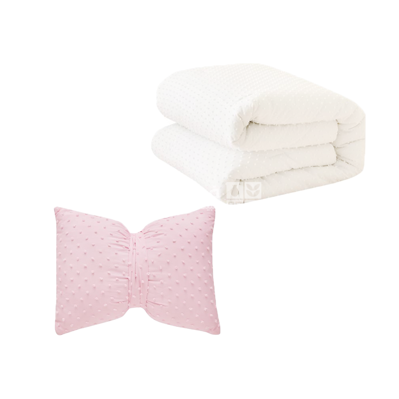 طقم غطاء تخت ميكروفيبر 5 قطع KIDS ZONE MARY WHITE 180*230 TWIN