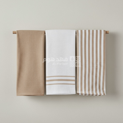 طقم بشاكير مطبخ 3 قطع 45*70 سم BEIGE